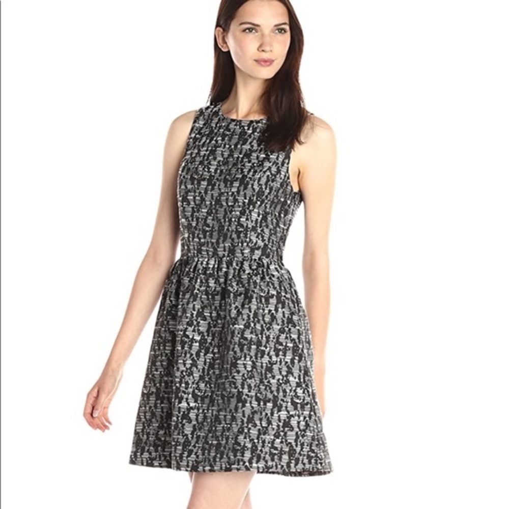NWT Kensie Abstract Brocade Skater Dress